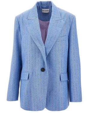 Des Phemmes Giacca Gessata - Blu