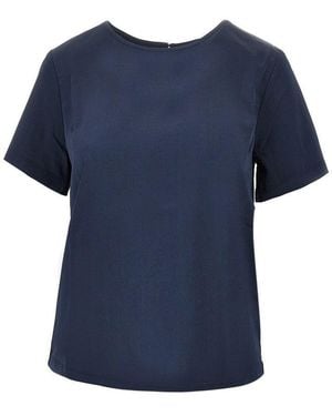 Weekend by Maxmara Satin T-Shirt - Blue