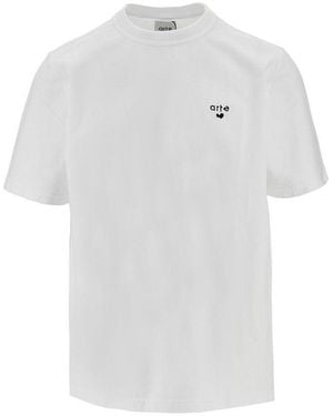 Arte' 'Heart Logo' Embroidery T-Shirt - White