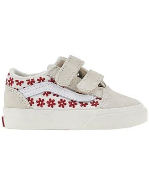Vans Embroidered Canvas Old Skool Trainers Kids - Multicolour