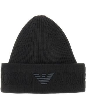Emporio Armani Beanie - Nero