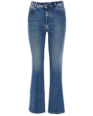 Weekend by Maxmara Stretch Denim Cropped Jeans - Blue