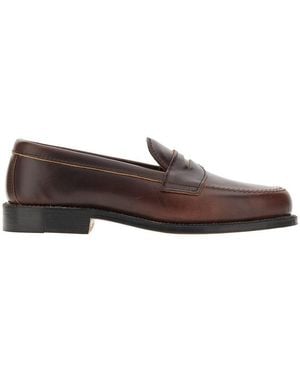 Alden Penny Loafers - Marrone