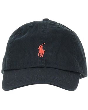 Ralph Lauren Baseball Hat With Logo Embroidery Kids - Blue