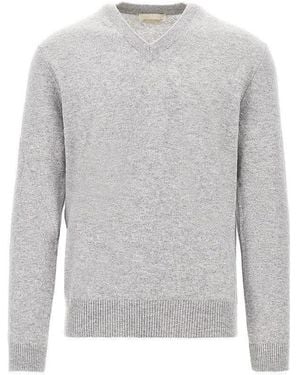 Daniele Fiesoli Cashmere V-Neck Jumper - Grey