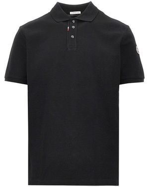 Moncler Piquet Polo Shirt - Black