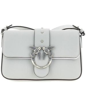 Pinko Leather Mini 'Love Bag Slouchy' Bag - Metallic