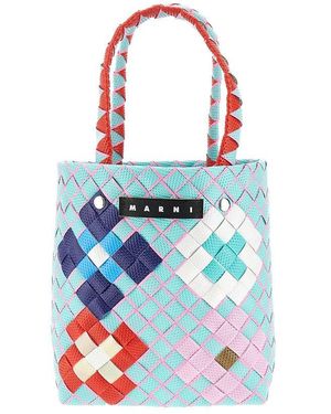 Marni Woven Tote Bag Kids - Blue