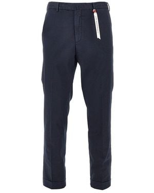 Santaniello 'Evoluto' Stretch Twill Trousers - Blue