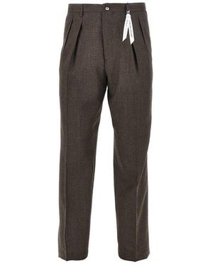 Santaniello Mirò Rima Wool Trousers - Grey