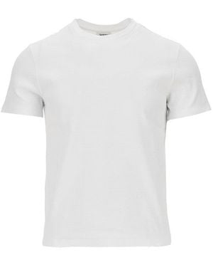 Saint Laurent Cotton T-Shirt With Logo Embroidery - White