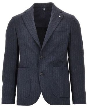 L.B.M. 1911 L. B.M. 1911 Active Uniform Single-Breasted Jacket - Blue