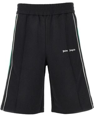 Palm Angels Vintage Band Classic Logo Track Shorts - Black