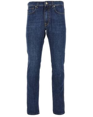 Incotex Stretch Denim Slim Fit Jeans - Blue