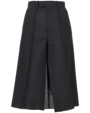 Phoebe Philo Light Wool Short-Skirt - Black