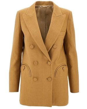 BLAZE 'Everyday' Double-Breasted Jacket - Natural