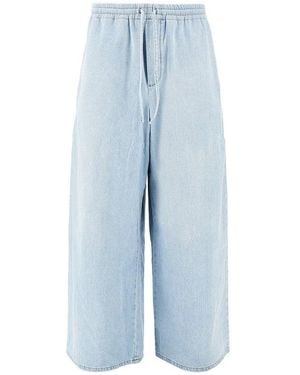 Loewe Denim Pants With Drawstring - Blue
