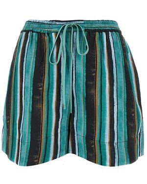 Pinko Printed Muslin Shorts - Green