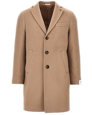 BRERAS Milano Cashmere 'Dublino' Short Coat - Natural