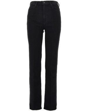 Mother Stretch Denim Trousers - Black