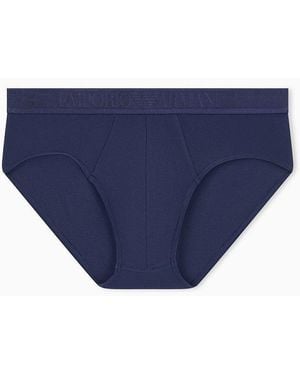 EA BODYWEAR Stretch Modal Brief - Blue