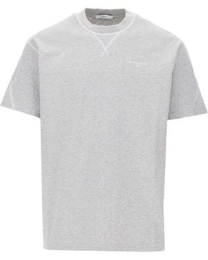 Givenchy 'Couture Seam' Cotton T-Shirt - Gray
