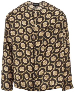 Emporio Armani Printed Viscose Shirt Jacket - Multicolour