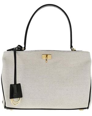 Balenciaga Canvas Small 'Rodeo' Bag - Grey