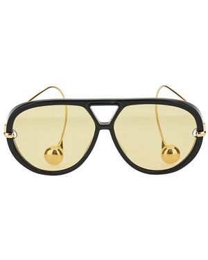 Bottega Veneta 'Drop' Aviator Sunglasses - Brown