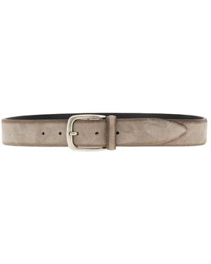 GIANNIFRANCO BELTS Suede Leather Belt - Multicolour
