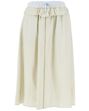 Maison Margiela Gonna Midi 'Anonymity Of The Lining' Donna - Bianco