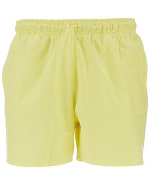 Emporio Armani Eagle Patch Swimshorts - Yellow