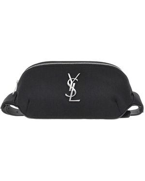 Saint Laurent 'Cassandre' Canvas Belt Bag - Black