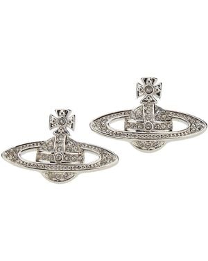 Vivienne Westwood 'Mini Bias Relief' Earrings - Metallic
