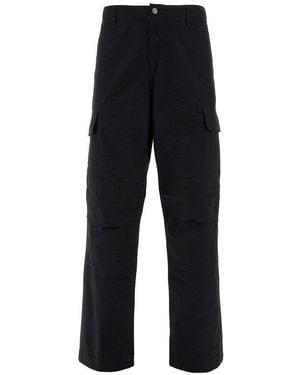 Carhartt Cotton Ripstop Cargo Trousers - Black