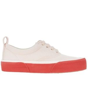 Phoebe Philo Cotton Canvas Trainers - Red