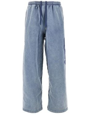 Arte' Sunfade Stencil Joggers - Blue