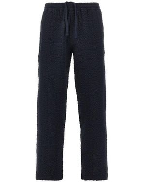 Wax London 'Tyne' Seersucker Trousers - Blue