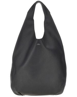 A.P.C. Le Neige Grained Leather Bag - Black