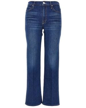 Mother Stretch Cotton Denim Jeans - Blue