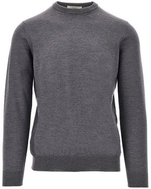 THE PULL Merino Wool Crewneck Jumper - Grey
