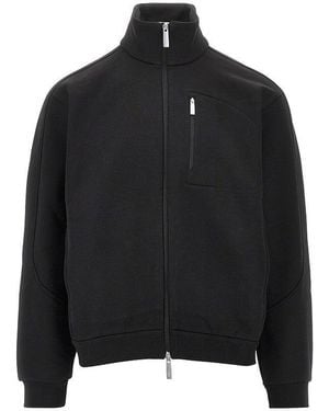 Herno Laminar Full-Zip Cotton Sweatshirt - Black