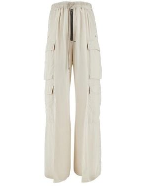 Rick Owens 'Cargobelas' Viscose-Blend Pants - Natural
