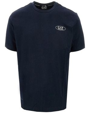 EA7 Natural Ventus7 'Armani Sport' T-Shirt - Blue