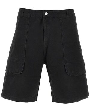 Arte' Canvas Cargo Shorts - Black