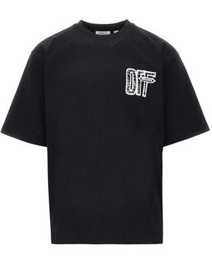Off-White c/o Virgil Abloh 'City Nature' Cotton T-Shirt - Black