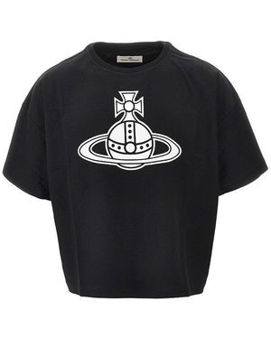 Vivienne Westwood 'Paris Orb' Boxy Fit T-Shirt - Black