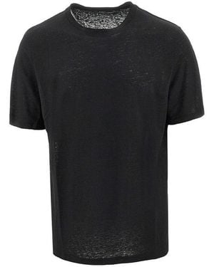 Majestic Filatures Linen Jersey T-Shirt - Black