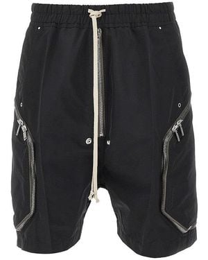 Rick Owens Heizer Bela Nylon Shorts - Black
