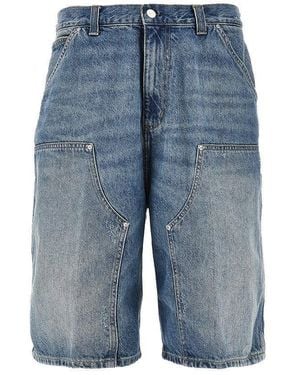 Carhartt 'Aden' Double Knee Denim Shorts - Blue